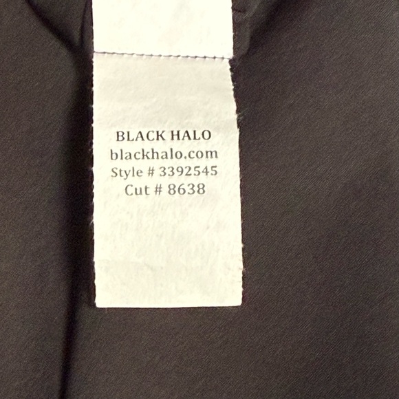 Black Halo Classic Black Dress Made In The USA NWT Size 14 - Picture 7 of 9